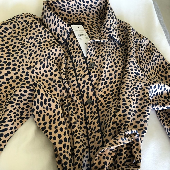 Ann Taylor Leopard Shirtdress - Picture 5 of 5